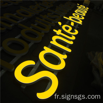 Frontlit LED Light Up Letters pour décoration murale